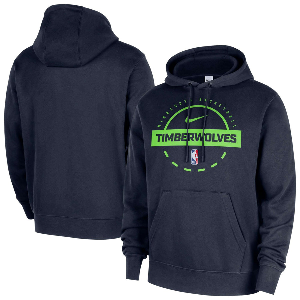 Minnesota Timberwolves 2025/26 Authentic Practice Club Pullover Hoodie - Navy | Nike discount