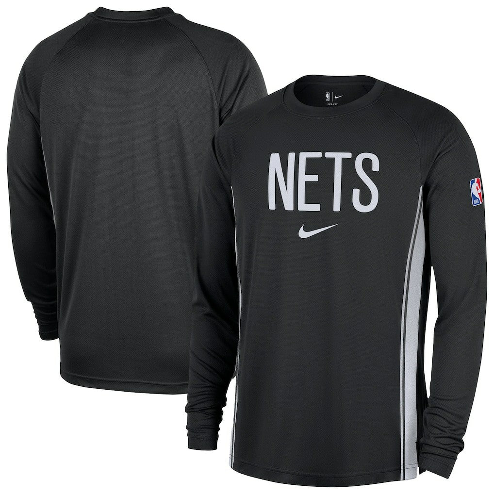 Brooklyn Nets 2025/26 Authentic Pre-Game Legend Dri-FIT Long Sleeve Shooting Shirt - Black | Nike shop