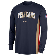 New Orleans Pelicans 2025/26 Authentic Pre-Game Legend Dri-FIT Long Sleeve Shooting Shirt - Navy | Nike cheap