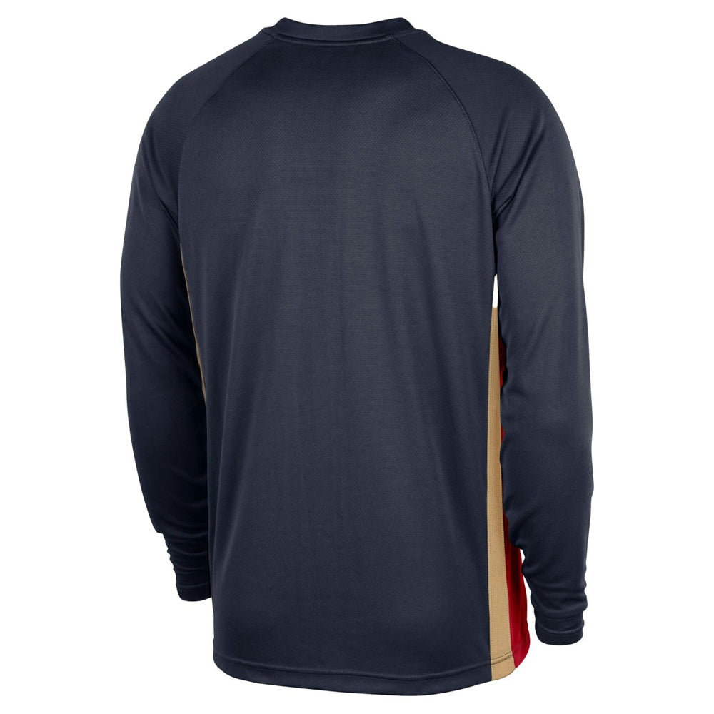 New Orleans Pelicans 2025/26 Authentic Pre-Game Legend Dri-FIT Long Sleeve Shooting Shirt - Navy | Nike cheap
