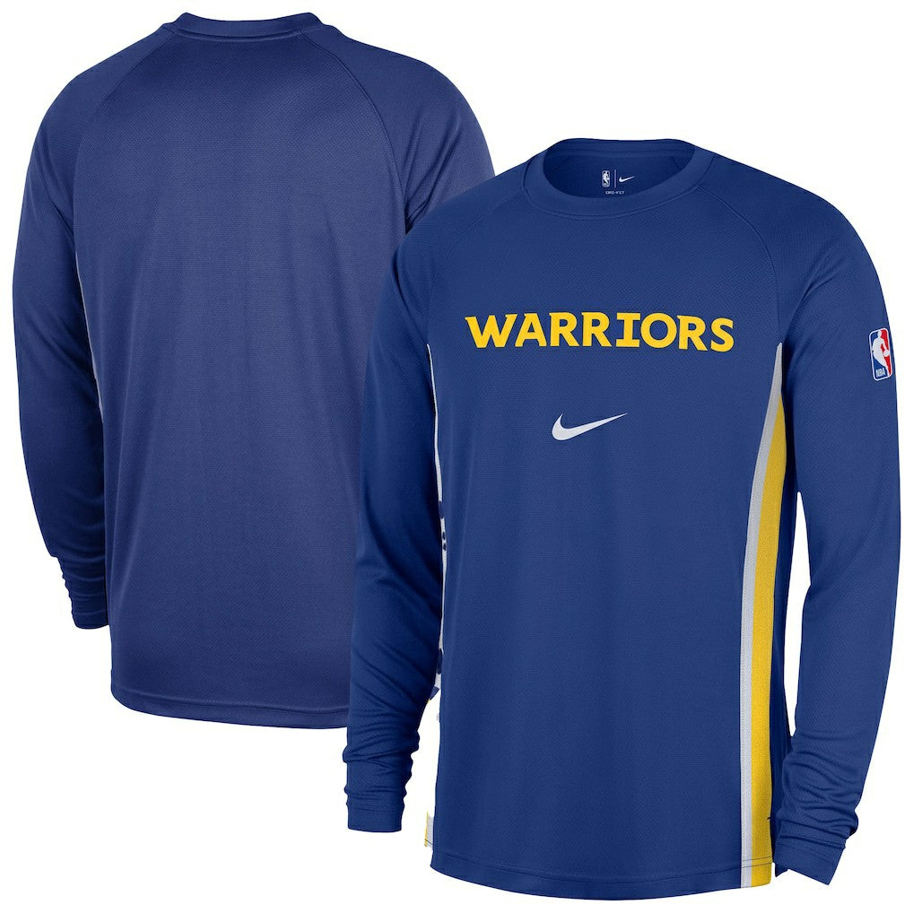 Golden State Warriors 2025/26 Authentic Pre-Game Legend Dri-FIT Long Sleeve Shooting Shirt sale - Royal | Nike on sale