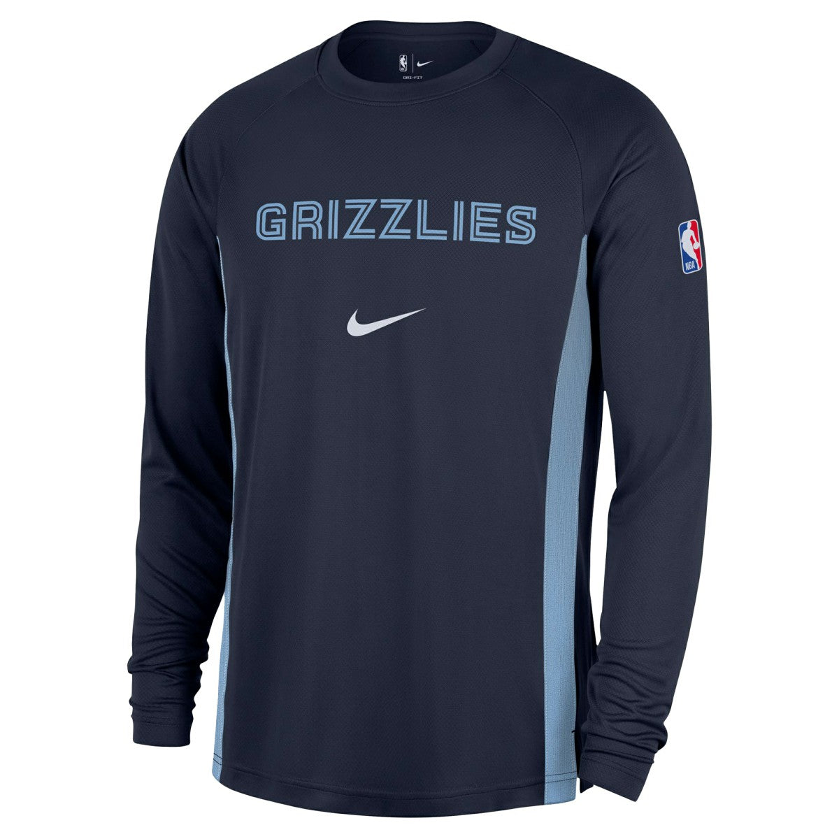 Memphis Grizzlies 2025/26 Authentic Pre-Game Legend Dri-FIT Long Sleeve Shooting Shirt - Navy | Nike on sale