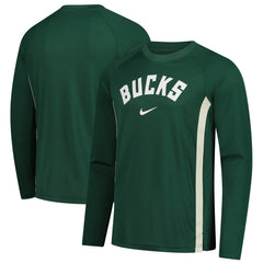 Milwaukee Bucks 2025/26 Authentic Pre-Game Legend Dri-FIT Long Sleeve Shooting Shirt - Hunter Green | Nike discount