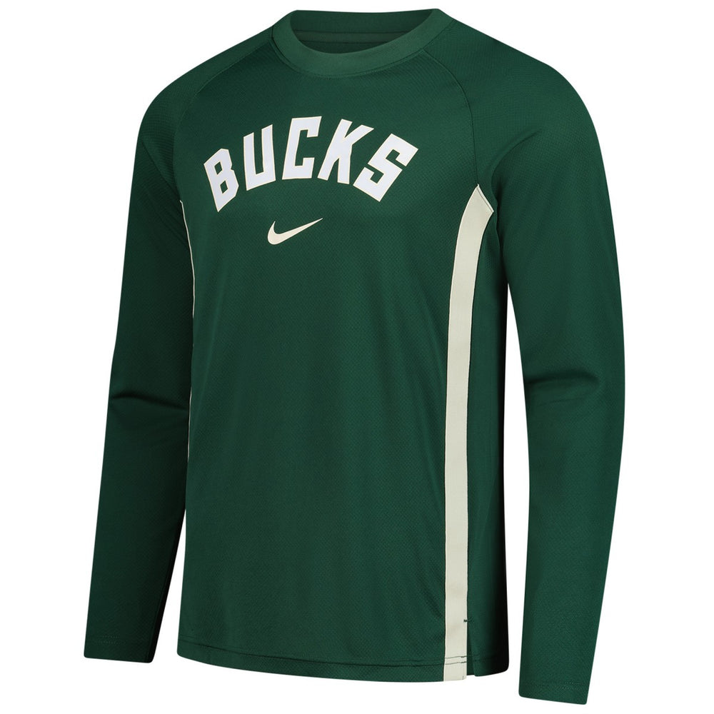 Milwaukee Bucks 2025/26 Authentic Pre-Game Legend Dri-FIT Long Sleeve Shooting Shirt - Hunter Green | Nike discount