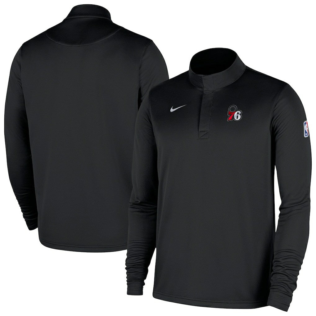 Philadelphia 76ers 2025/26 Authentic Coaches Quarter-Zip Dri-Fit Top - Black | Nike sale