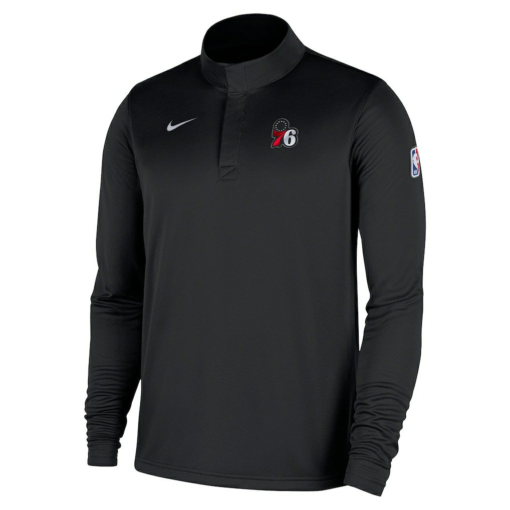 Philadelphia 76ers 2025/26 Authentic Coaches Quarter-Zip Dri-Fit Top - Black | Nike sale