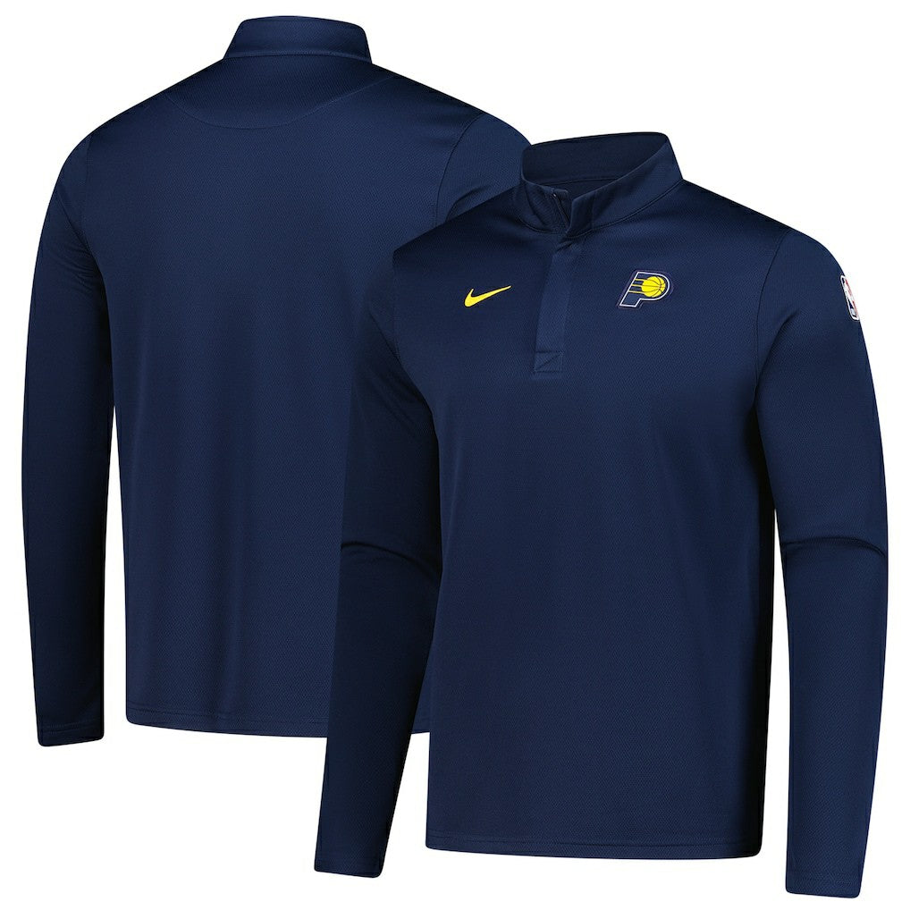 Indiana Pacers 2025/26 Authentic Coaches Quarter-Zip Dri-Fit Top - Navy | Nike on sale