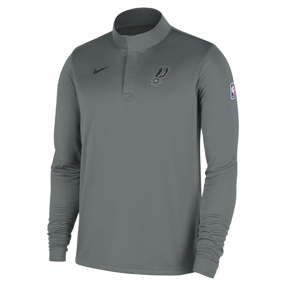 San Antonio Spurs 2025/26 Authentic Coaches Quarter-Zip Dri-Fit Top - Silver | Nike for sale
