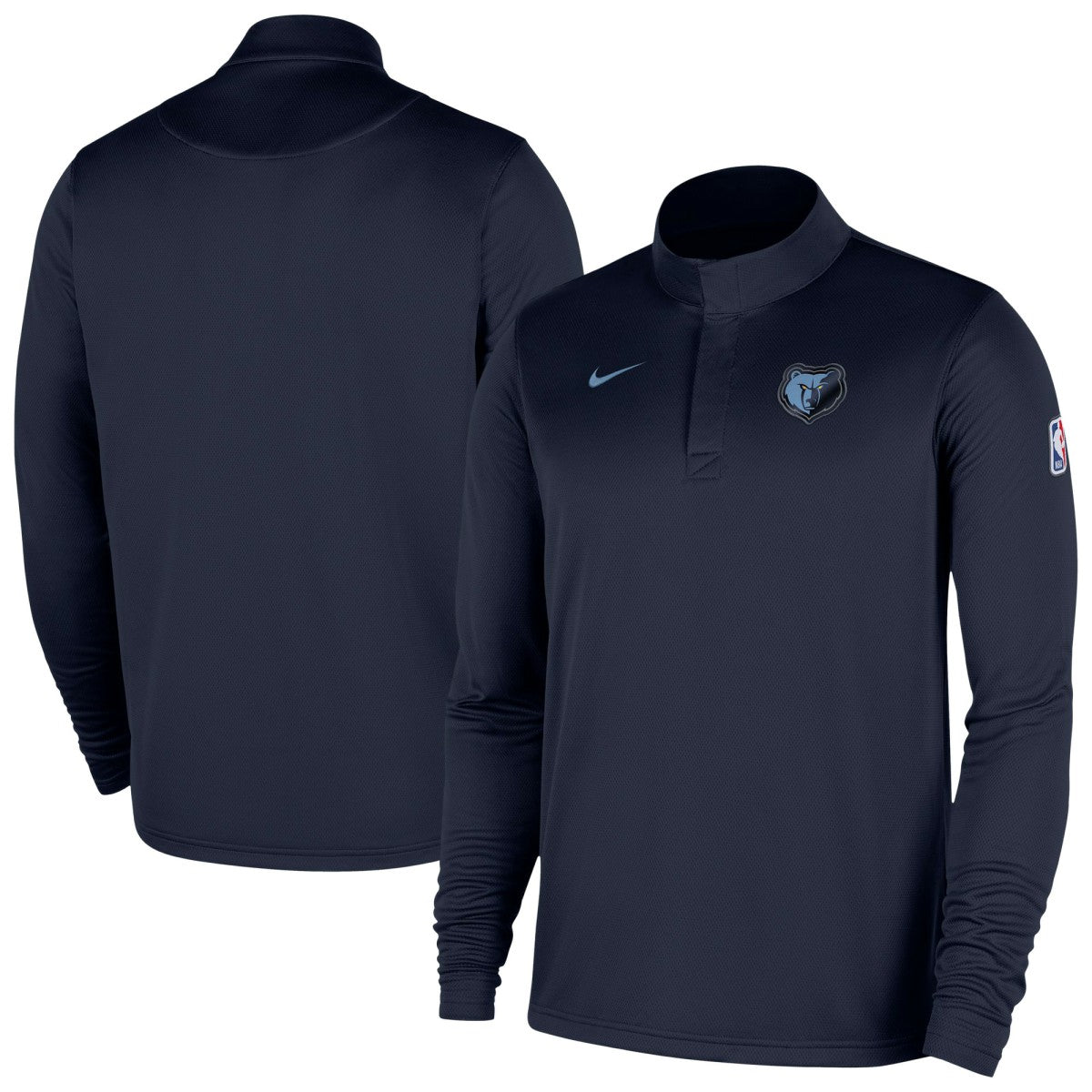Memphis Grizzlies 2025/26 Authentic Coaches Quarter-Zip Dri-Fit Top - Navy | Nike on sale