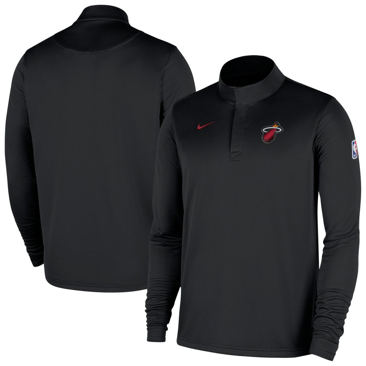 Miami Heat 2025/26 Authentic Coaches Quarter-Zip Dri-Fit Top - Black | Nike for sale