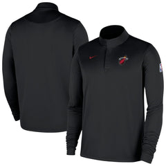 Miami Heat 2025/26 Authentic Coaches Quarter-Zip Dri-Fit Top - Black | Nike for sale