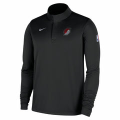 Portland Trail Blazers 2025/26 Authentic Coaches Quarter-Zip Dri-Fit Top - Black | Nike on sale