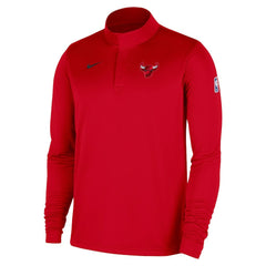 Chicago Bulls 2025/26 Authentic Coaches Quarter-Zip Dri-Fit Top - Red | Nike outlet