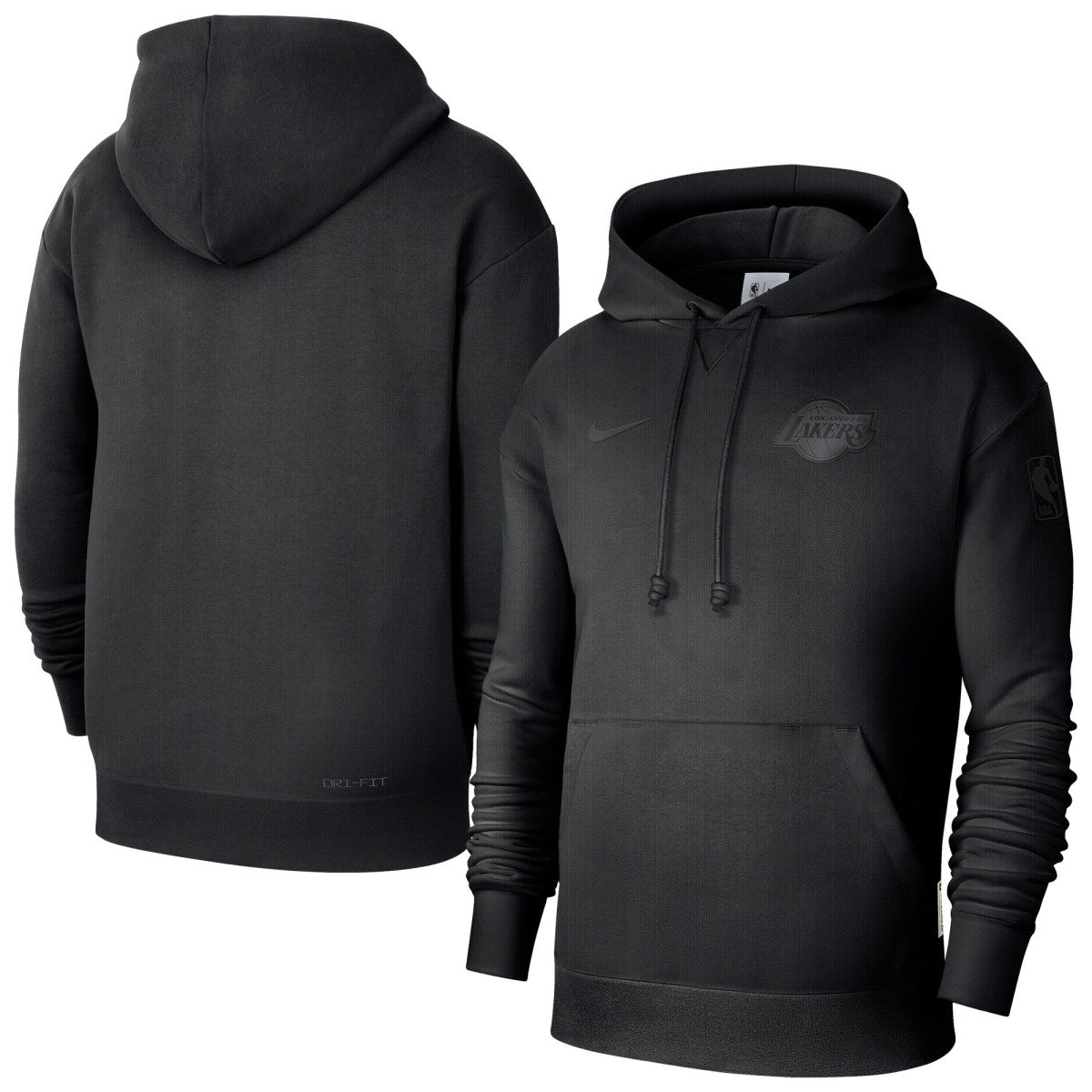 Los Angeles Lakers Men's Authentic Travel Standard Issue Dri-Fit Hoodie - Black | Nike cheap