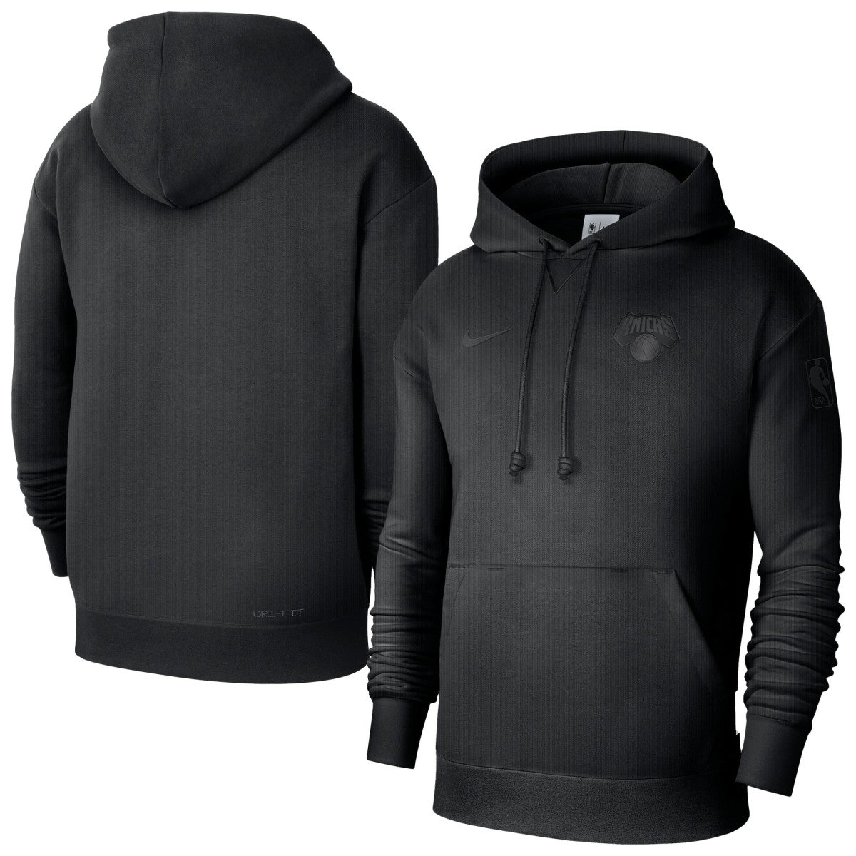 New York Knicks Men's Authentic Travel Standard Issue Dri-Fit Hoodie - Black | Nike on sale