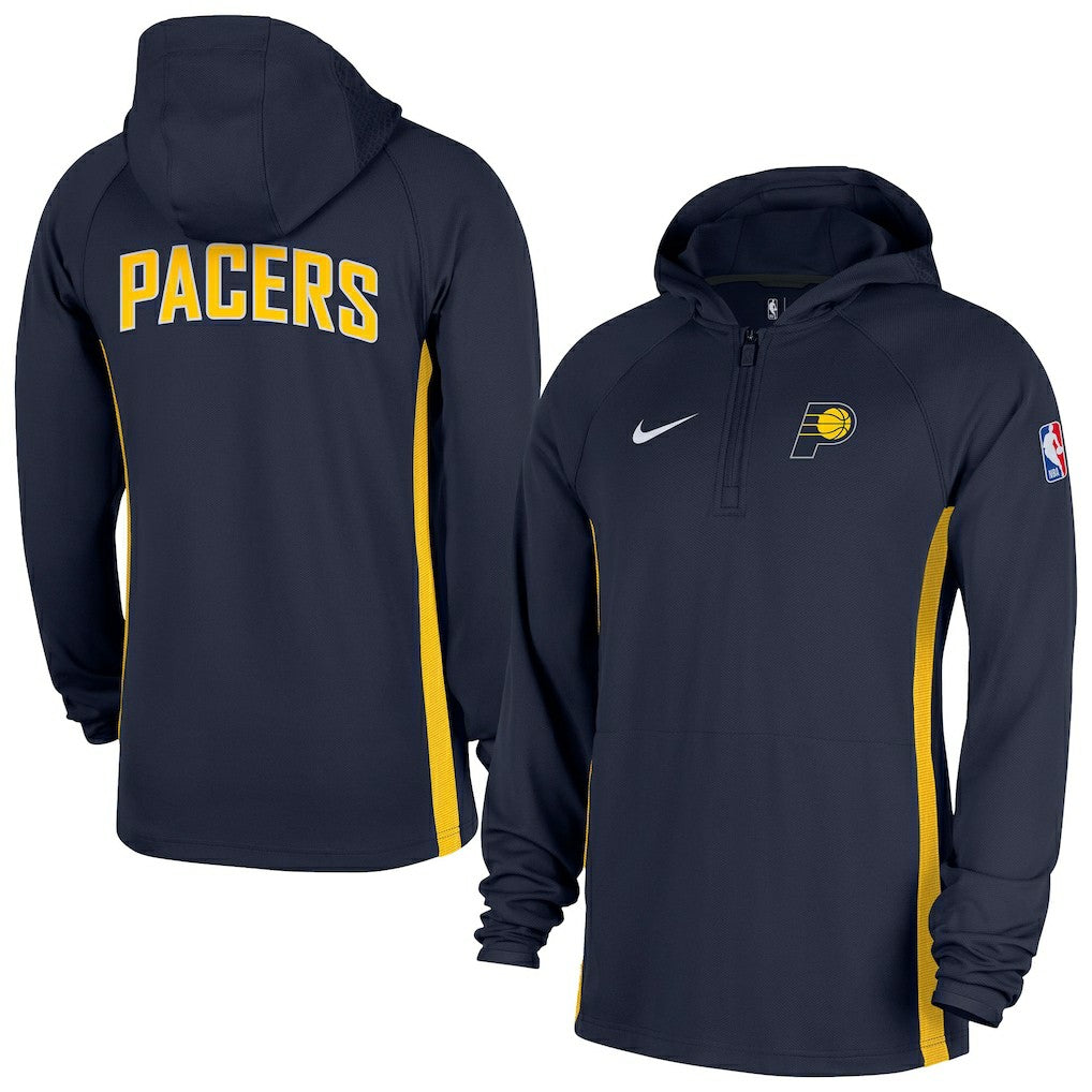 Indiana Pacers Authentic On Court Zone Quarter-Zip Dri-FIT Hoodie Jacket - Navy | Nike cheap