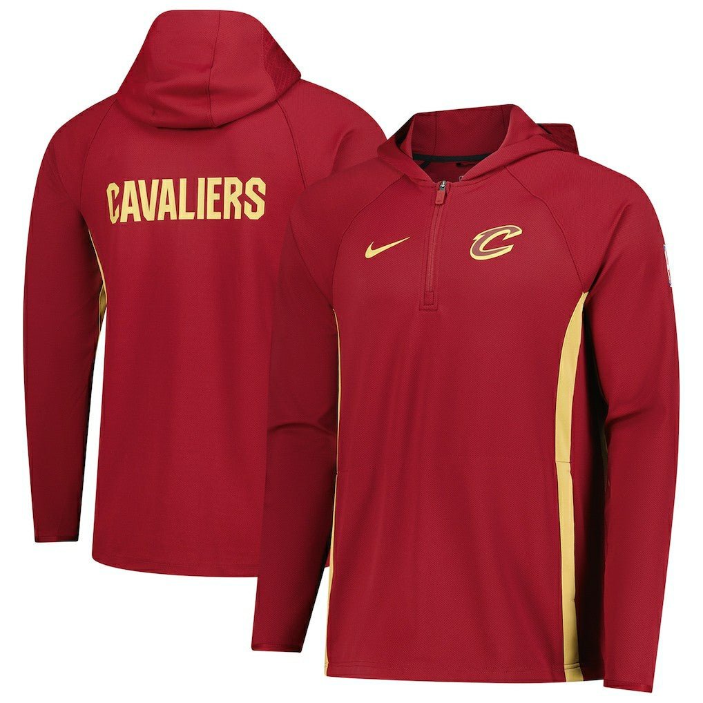 Cleveland Cavaliers Authentic On Court Zone Quarter-Zip Dri-FIT Hoodie Jacket sale - Wine | Nike discount