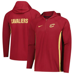 Cleveland Cavaliers Authentic On Court Zone Quarter-Zip Dri-FIT Hoodie Jacket sale - Wine | Nike discount