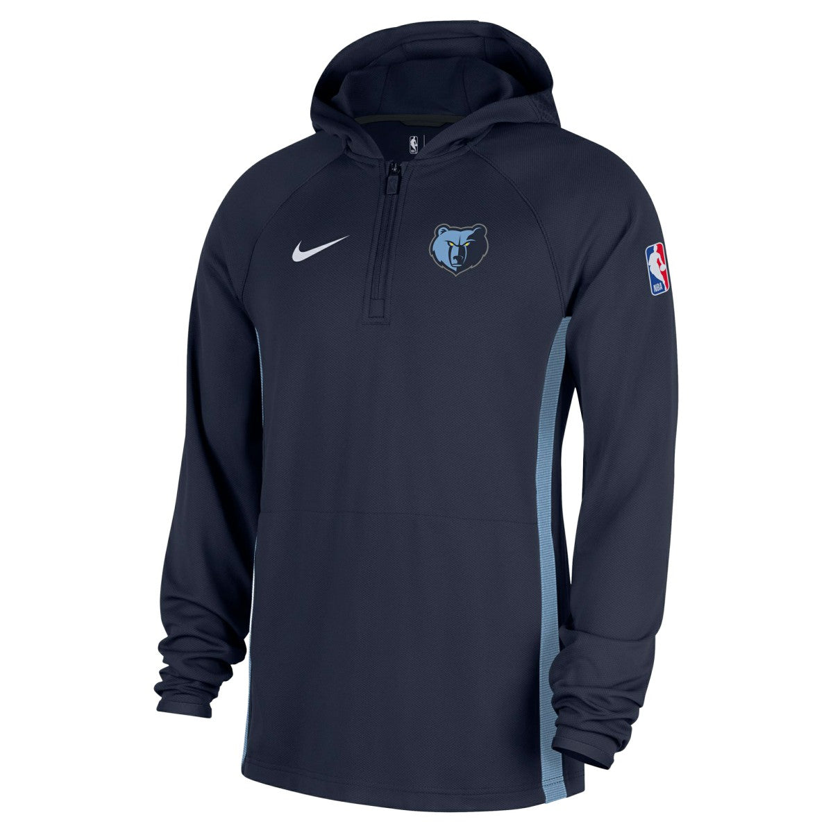 Memphis Grizzlies Authentic On Court Zone Quarter-Zip Dri-FIT Hoodie Jacket - Navy | Nike cheap