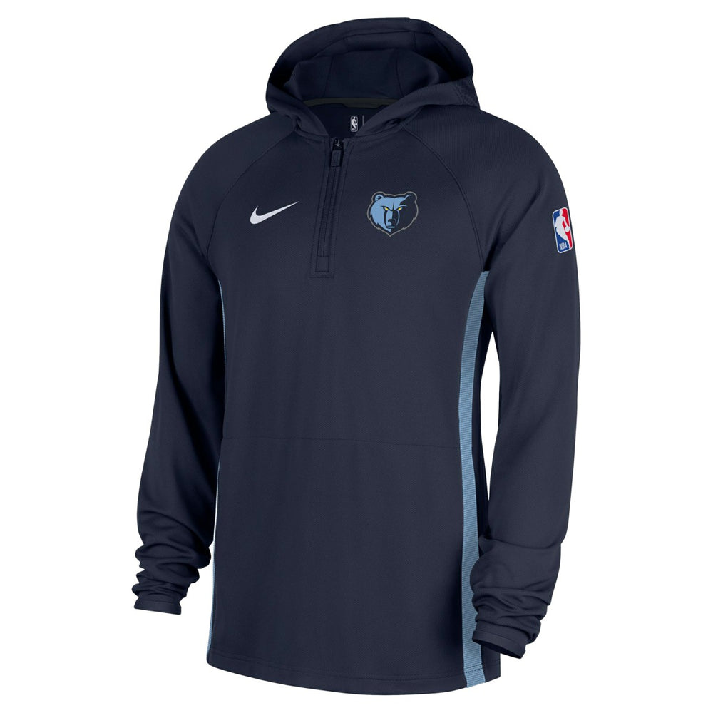 Memphis Grizzlies Authentic On Court Zone Quarter-Zip Dri-FIT Hoodie Jacket - Navy | Nike cheap