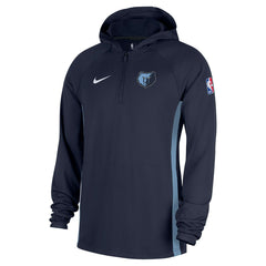 Memphis Grizzlies Authentic On Court Zone Quarter-Zip Dri-FIT Hoodie Jacket - Navy | Nike cheap