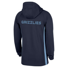 Memphis Grizzlies Authentic On Court Zone Quarter-Zip Dri-FIT Hoodie Jacket - Navy | Nike cheap