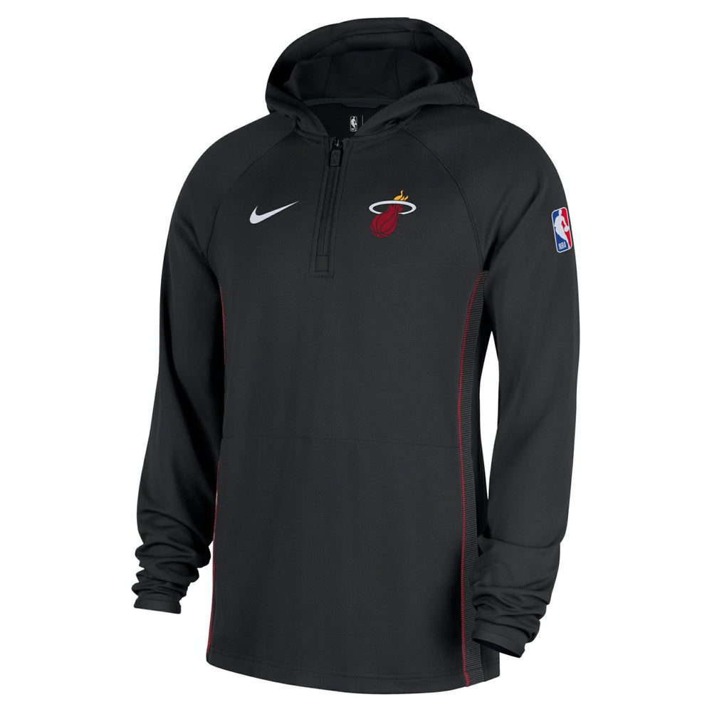 Miami Heat Authentic On Court Zone Quarter-Zip Dri-FIT Hoodie Jacket - Black | Nike on sale