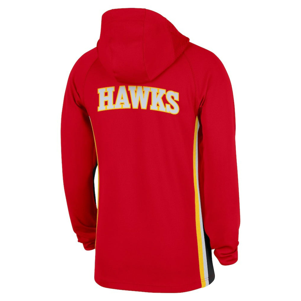 Atlanta Hawks Authentic On Court Zone Quarter-Zip Dri-FIT Hoodie Jacket - Red | Nike outlet
