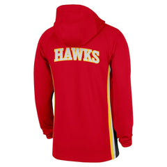 Atlanta Hawks Authentic On Court Zone Quarter-Zip Dri-FIT Hoodie Jacket - Red | Nike outlet