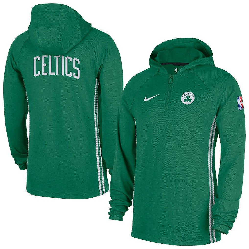 Boston Celtics Authentic On Court Zone Quarter-Zip Dri-FIT Hoodie Jacket - Kelly Green | Nike on sale