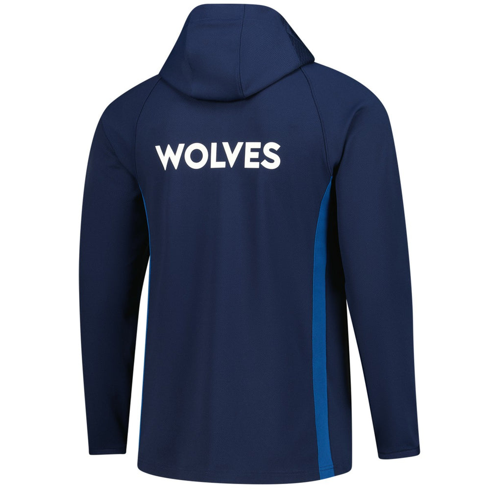 Minnesota Timberwolves Authentic On Court Zone Quarter-Zip Dri-FIT Hoodie Jacket - Navy | Nike outlet