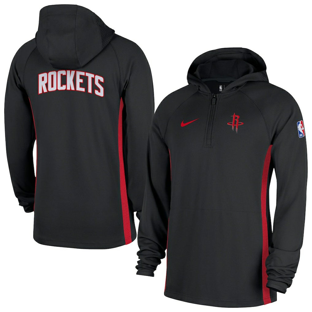 Houston Rockets Authentic On Court Zone Quarter-Zip Dri-FIT Hoodie Jacket sale - Black | Nike sale