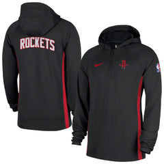 Houston Rockets Authentic On Court Zone Quarter-Zip Dri-FIT Hoodie Jacket sale - Black | Nike sale