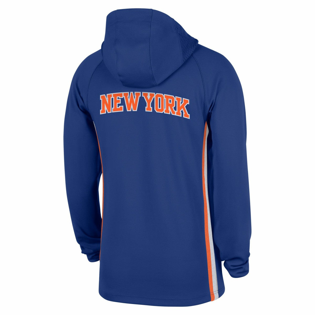 New York Knicks Authentic On Court Zone Quarter-Zip Dri-FIT Hoodie Jacket - Blue | Nike shop