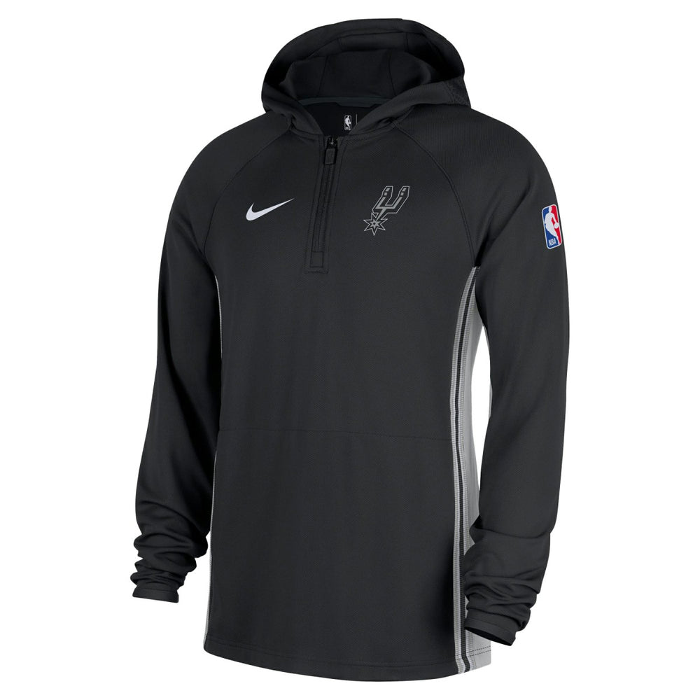 San Antonio Spurs Authentic On Court Zone Quarter-Zip Dri-FIT Hoodie Jacket - Black | Nike on sale