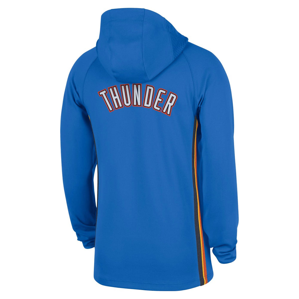 Oklahoma City Thunder Authentic On Court Zone Quarter-Zip Dri-FIT Hoodie Jacket - Blue | Nike sale