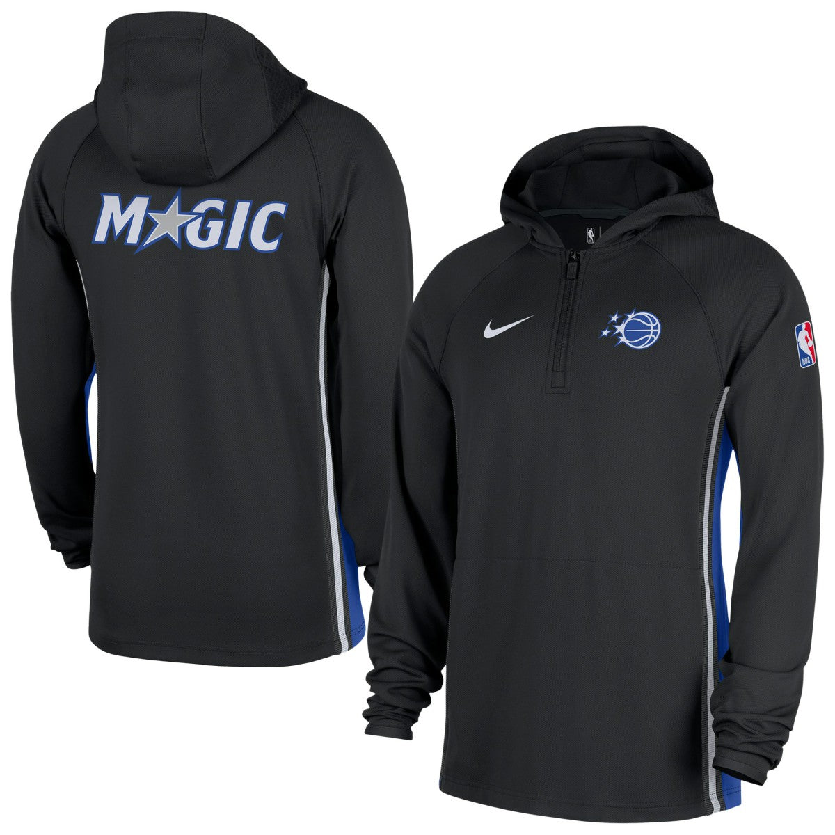 Orlando Magic Authentic On Court Zone Quarter-Zip Dri-FIT Hoodie Jacket - Black | Nike shop