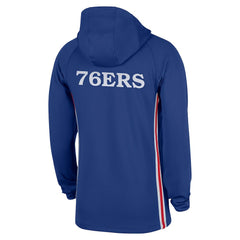 Philadelphia 76ers Authentic On Court Zone Quarter-Zip Dri-FIT Hoodie Jacket - Blue | Nike for sale