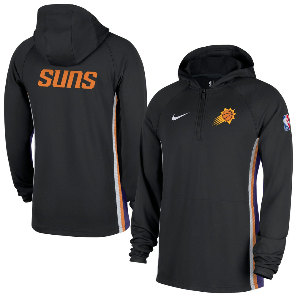 Phoenix Suns Authentic On Court Zone Quarter-Zip Dri-FIT Hoodie Jacket - Black | Nike cheap