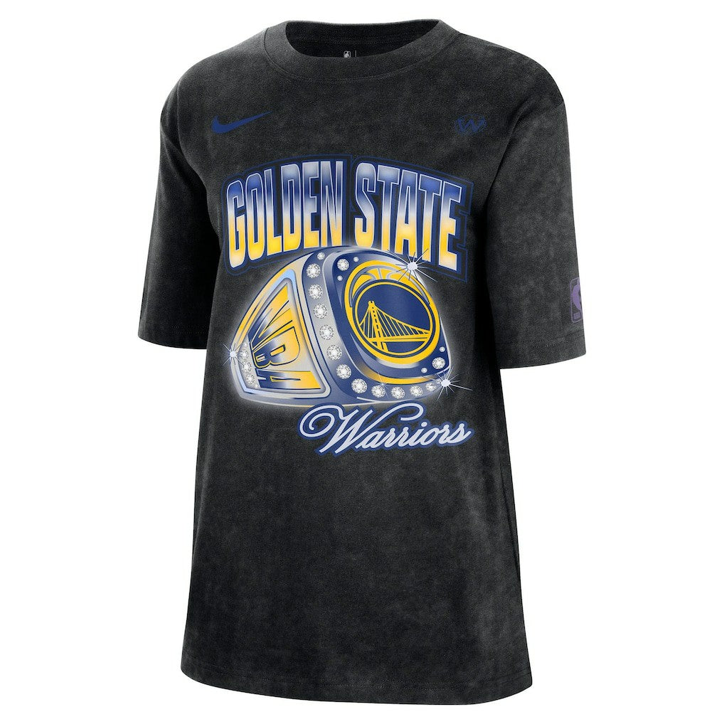 Golden State Warriors Women's Courtside Original Content Vintage Washed Boyfriend T-Shirt sale - Black | Nike outlet