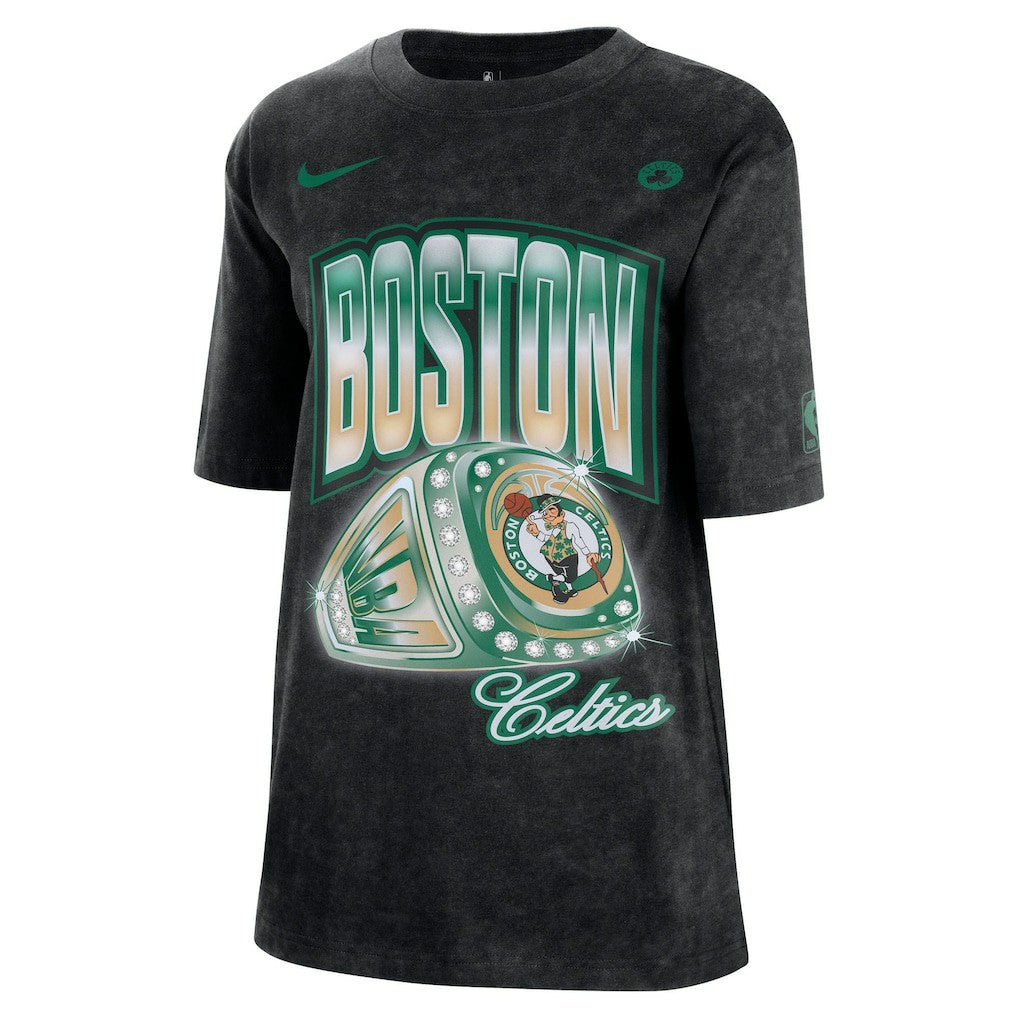 Boston Celtics Women's Courtside Original Content Vintage Washed Boyfriend T-Shirt - Black | Nike sale