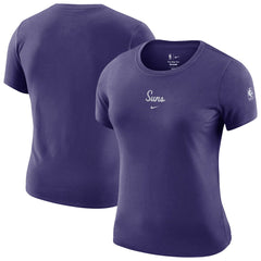 Phoenix Suns Women's Courtside Modest Cropped Tri-Blend T-Shirt - Purple | Nike outlet