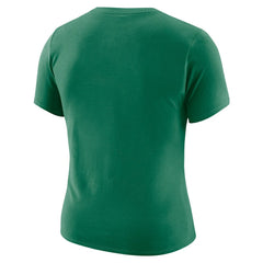 Boston Celtics Women's Courtside Modest Cropped Tri-Blend T-Shirt - Kelly Green | Nike on sale