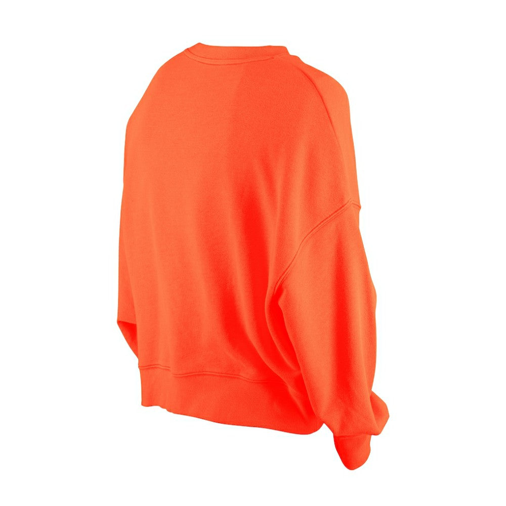 San Francisco Giants Women's Boxy Mineral Wash Dolmen Sleeve Cropped Sweatshirt - Orange | New Era