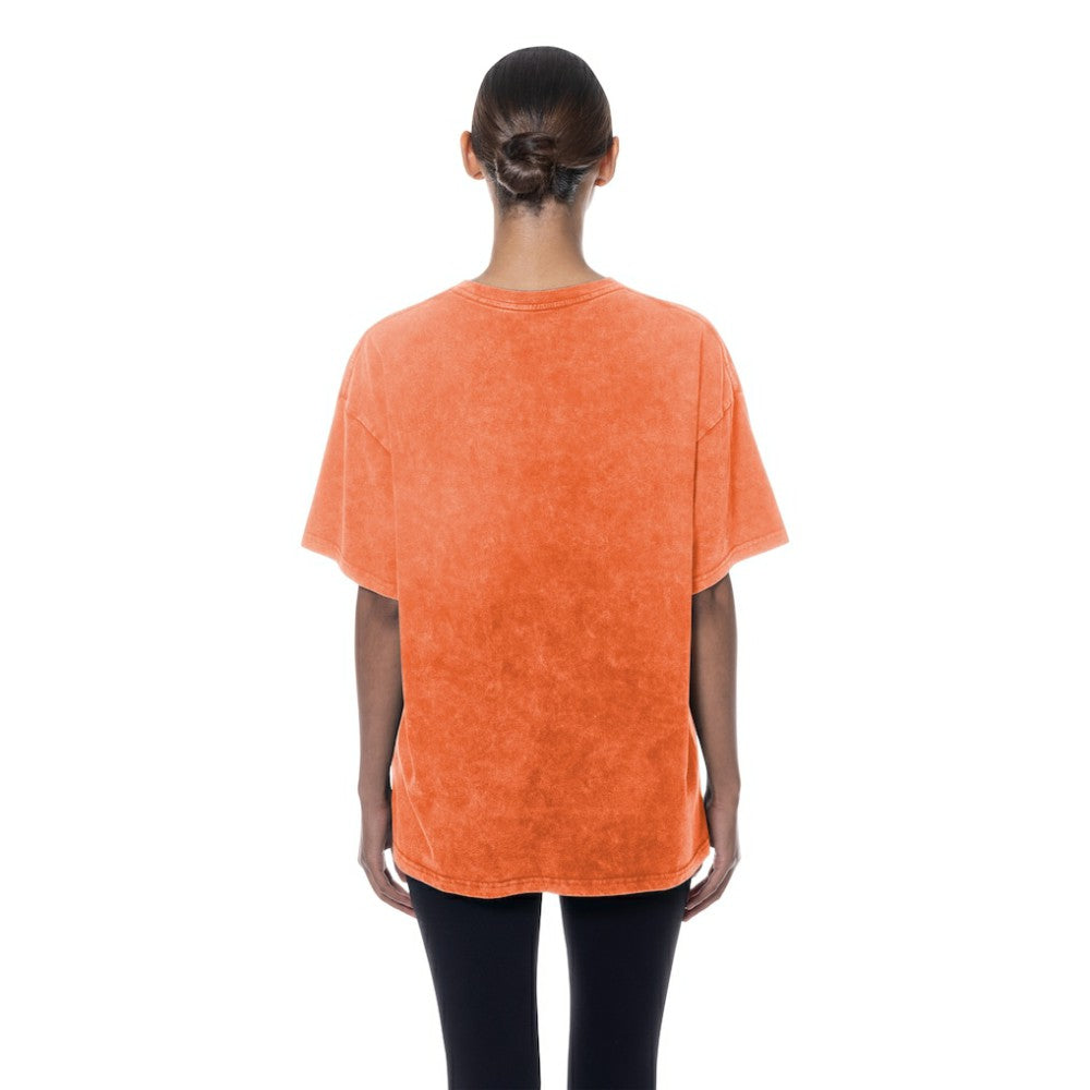 Baltimore Orioles Women's Mineral Wash Oversized T-Shirt - Orange | New Era