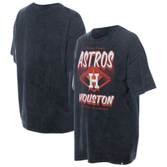 Houston Astros Women's Mineral Wash Oversized T-Shirt - Navy | New Era