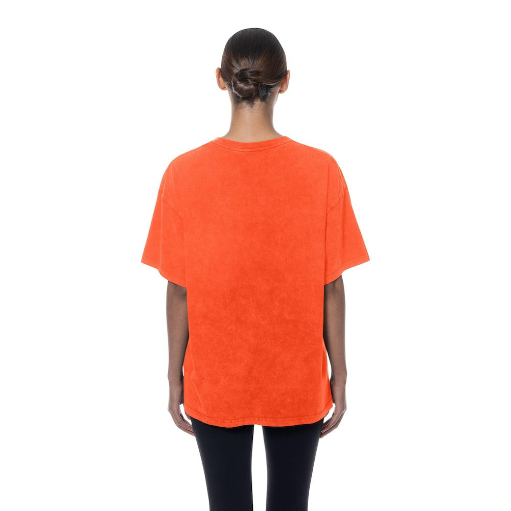 San Francisco Giants Women's Mineral Wash Oversized T-Shirt - Orange | New Era
