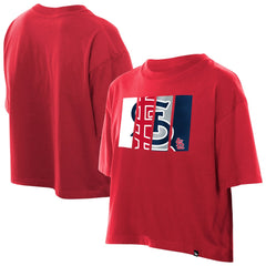 St. Louis Cardinals Women's Boxy Foil Logo T-Shirt - Red | New Era