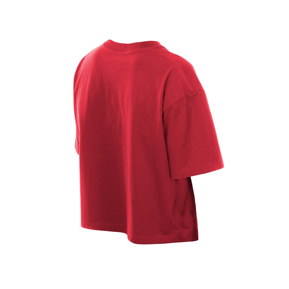St. Louis Cardinals Women's Boxy Foil Logo T-Shirt - Red | New Era