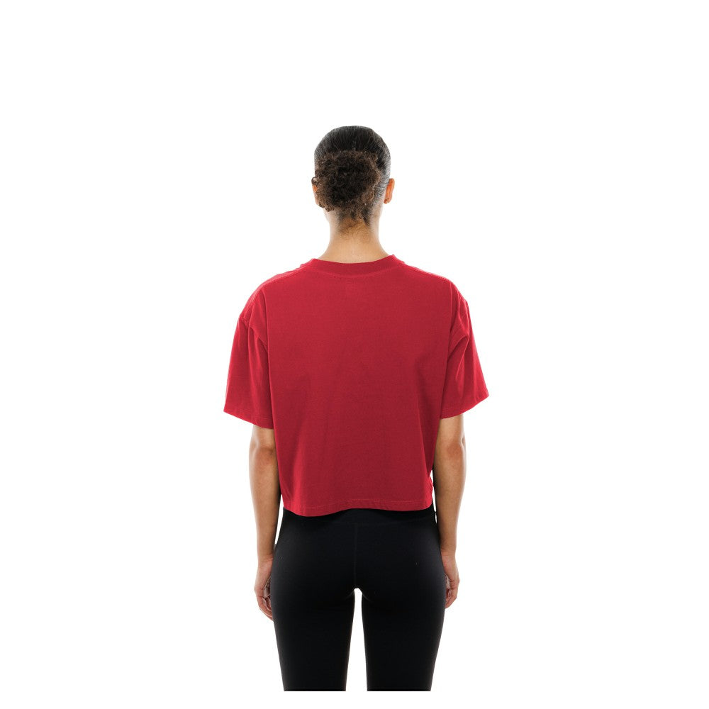 St. Louis Cardinals Women's Boxy Foil Logo T-Shirt - Red | New Era